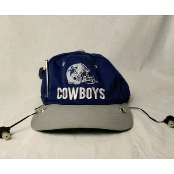 Vintage Dallas Cowboys AM FM Radio Hat Cap Snapback WORKS - Read Description - Picture 2 of 9
